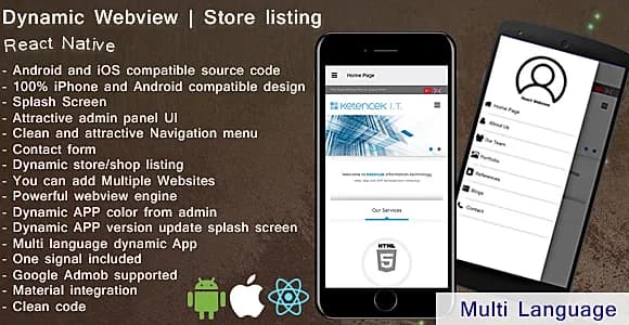 Dynamic Webview | Web2app | iOS | Android | React Native