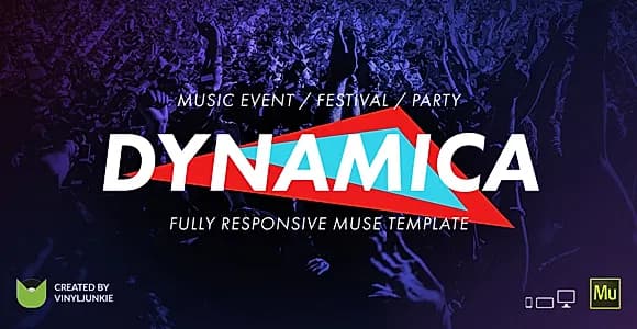 Dynamica - Music Event / Festival / Party Responsive Muse Template