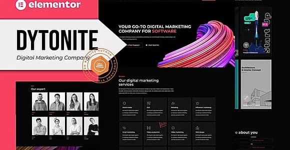Dytonite - Digital Marketing Company Elementor Pro Template Kit