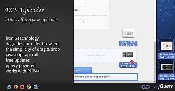 DZS Uploader - All purpose html5 uploader
