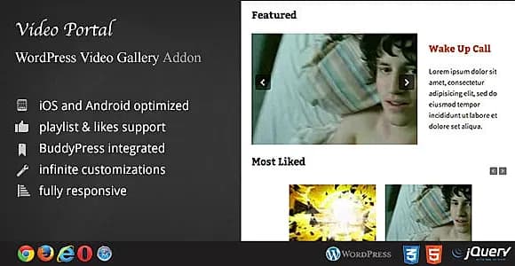DZS Video Portal WordPress Plugin