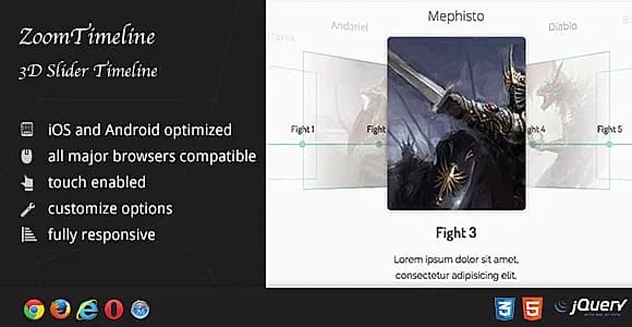 DZS ZoomTimeline - 3D Slider AddOn WordPress Plugin