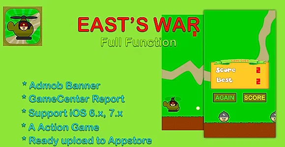 East's War - Cocos2d, Game Center, Admob