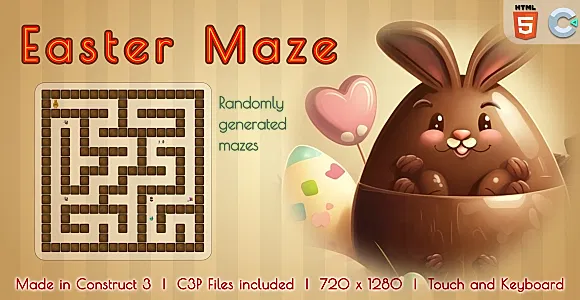 Easter Maze - HTML5 Maze game