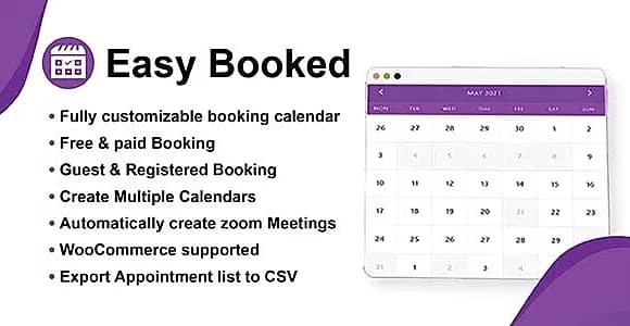 Easy Booked Pro WordPress Plugin