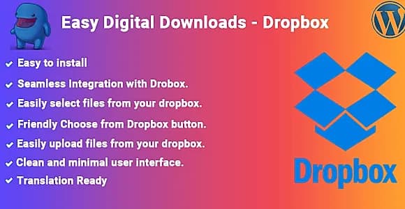 Easy Digital Downloads - Dropbox WordPress Plugin