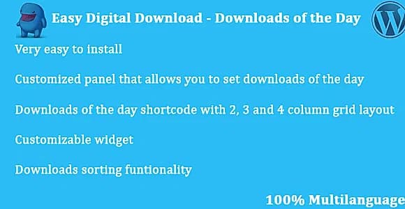 Easy Digital Downloads - Downloads of the day WordPress Plugin