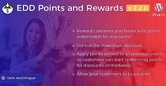 Easy Digital Downloads - Points and Rewards WordPress Plugin