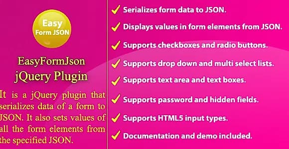 Easy Form JSON - jQuery Plugin