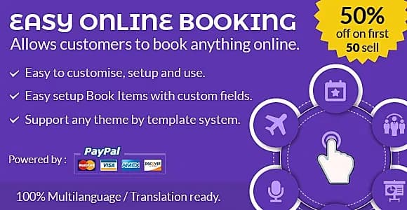 Easy Online Booking WordPress Plugin