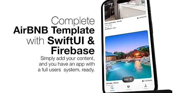 EasyBNB - AirBNB inspired App Template, Full Template App, AirBNB Clone Template, iOS, SwiftUI,Swift