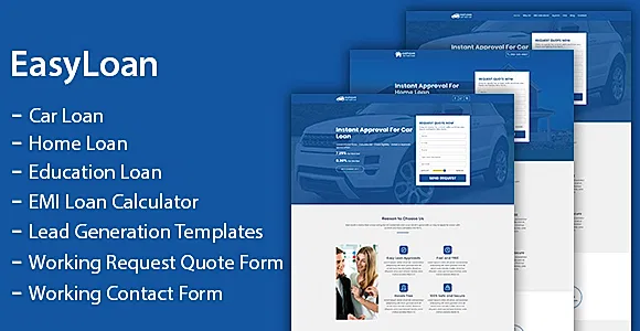 EasyLoan - Loan Company Website Templates