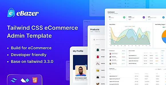 eBazer - Tailwind CSS eCommerce Admin Template