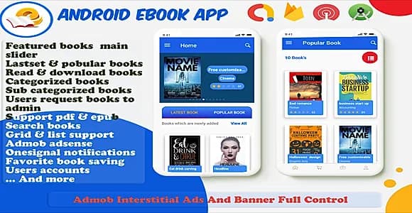 EBook App ( categories and subcategories)