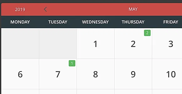 eCalendar - Responsive Events Calendar