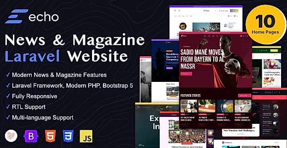 Echo - News & Magazine Laravel Platform