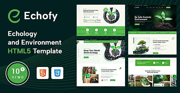 Echofy – Environment, Ecology & Solar Energy HTML5 Template