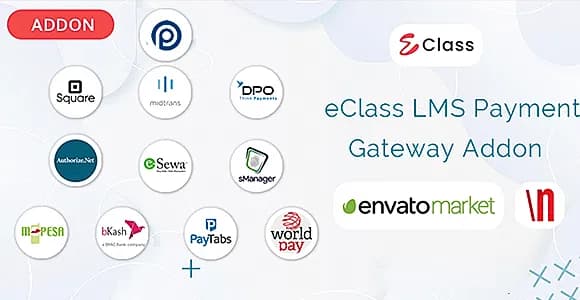 eClass LMS Payment Gateways Addon