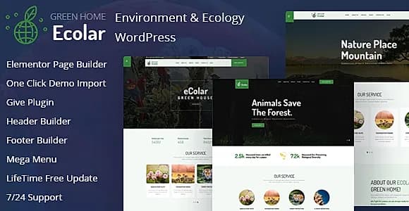Ecolar WordPress Theme