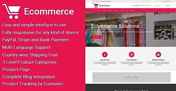 Ecommerce - Responsive Ecommerce Business Management Script