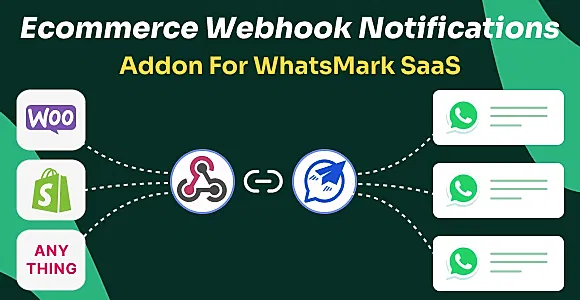 eCommerce Webhook Notifications Addon for WhatsMarkSaaS