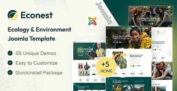 Econest - Ecology & Environment Joomla Template
