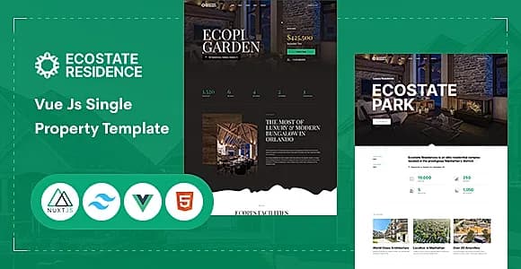 Ecostate - Vue Js Single Property Template