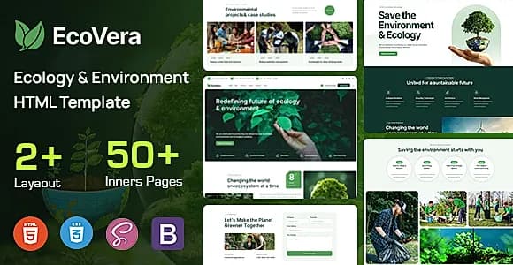 Ecovera - Ecology & Environment HTML Template