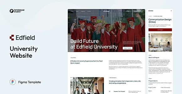 Edfield – University Website UI Figma Template