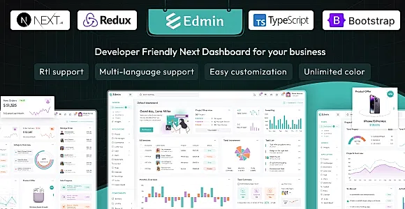 Edmin – React Nextjs Admin & Dashboard Template