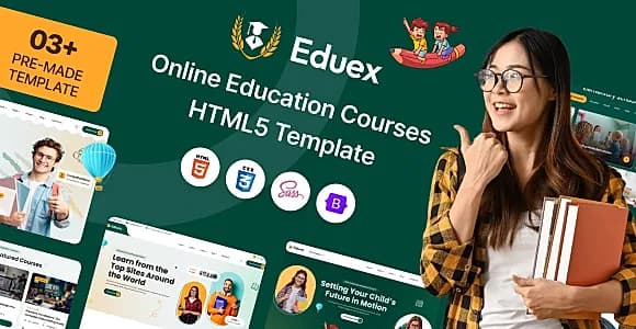 Eduex - Online Education Courses HTML5 Template