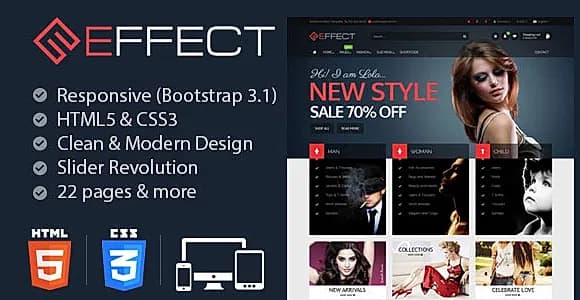 Effect - Responsive E-Commerce Template