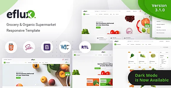eflux - Grocery & Organic Supermarket Responsive Template