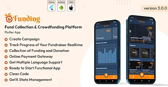 eFunding - Crowdfunding Investment Platforms Flutter App