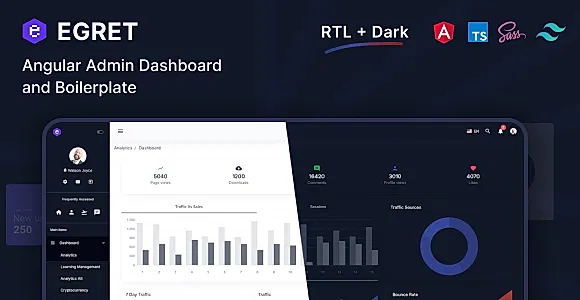 Egret - Angular 19+ Admin Dashboard Template