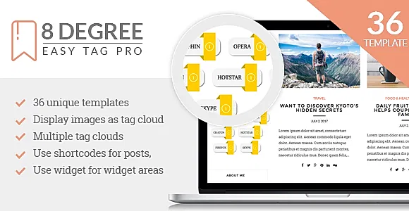 Eight Degree Easy Tags Pro WordPress Plugin