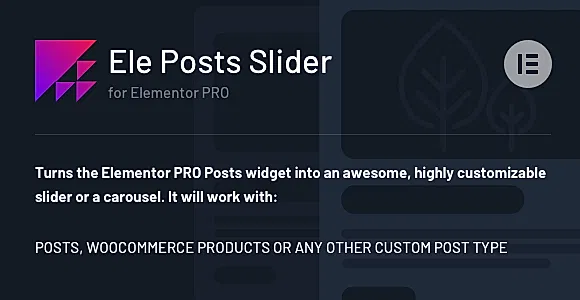 Ele Posts Slider WordPress Plugin