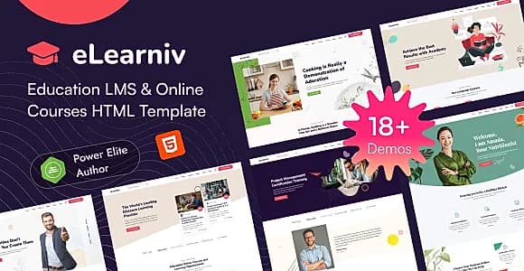 eLearniv - Education LMS & Online Courses HTML Template