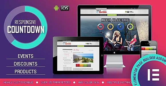 Elementor Widget - CountDown PRO - Events/Products Launch