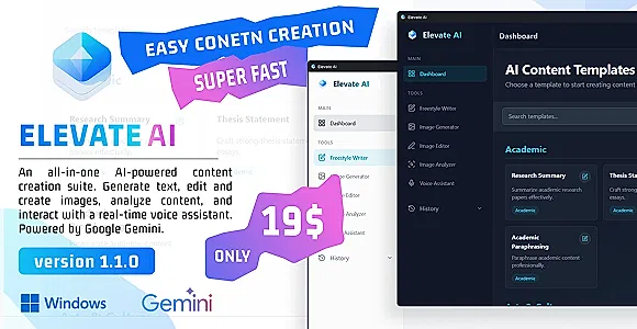 Elevate AI – All-in-One AI-Powered Content Creation Suite