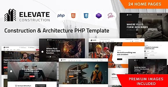 Elevate - Construction & Renovation PHP Template