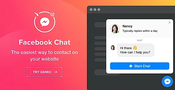 Elfsight Facebook Chat CC WordPress Plugin