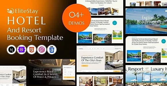 EliteStay - Hotel Booking Next JS Template
