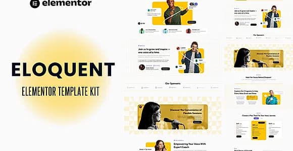 Eloquent - Vocal Coaching & Training Elementor Template Kits
