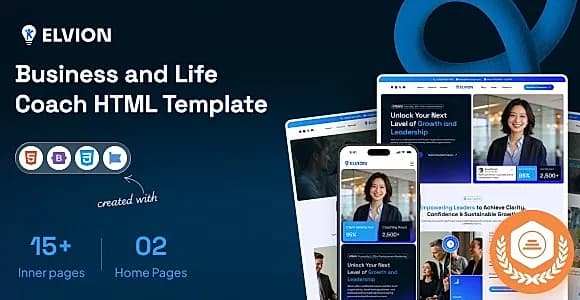 Elvion - Business and Life Coach HTML Template