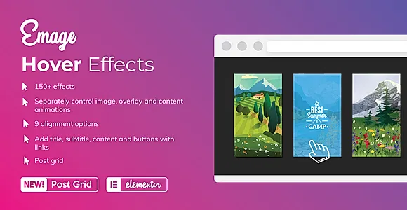 Emage Hover Effects for Elementor WordPress Plugin