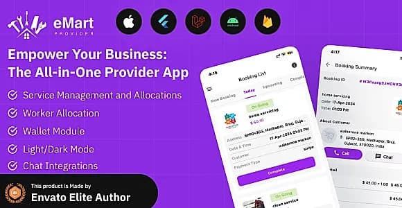 eMart - Service Provider app for On-Demand Service