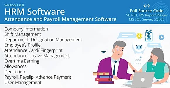 Employee Attendance and Payroll System (HRM Software)