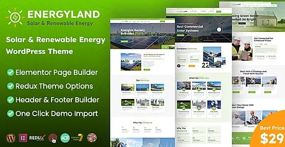 Energyland WordPress Theme