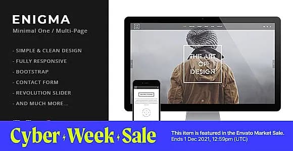 Enigma | Creative Responsive Minimal HTML Template